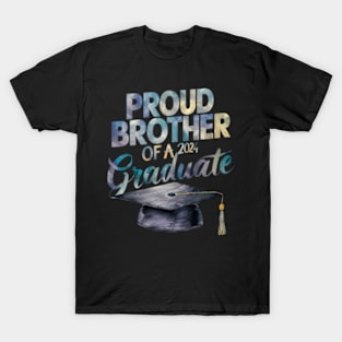 Proud Sibling 2024 Celebrating My Grad Brother Class Of '24 T-Shirt